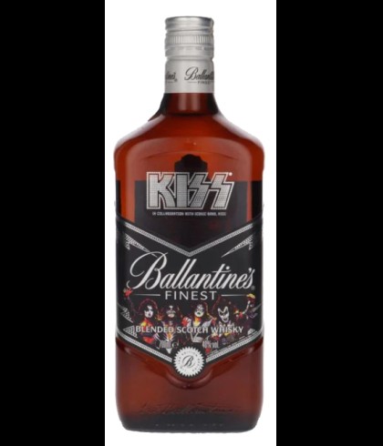 Fles Ballantine&rsquo;s Finest KISS Edition, single malt whisky, op voorraad bij slijterij t Bockje in Bathmen