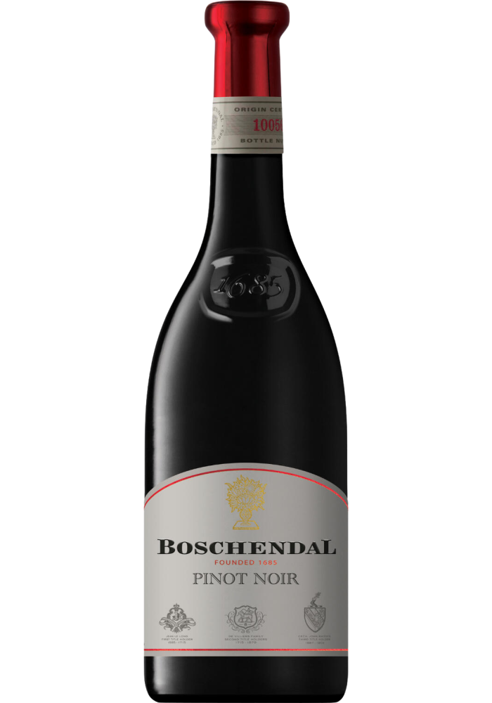 Fles Boschendal 1685 Pinot Noir, wijn, op voorraad bij slijterij ’t Bockje in Bathmen