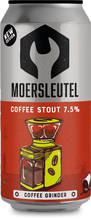 Fles Moersleutel Coffe Grinder, bier van Moersleutel, op voorraad bij slijterij ’t Bockje in Bathmen