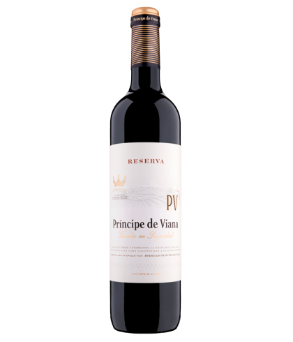Fles Principe de Viana Reserva, wijn op voorraad bij slijterij t Bockje in Bathmen