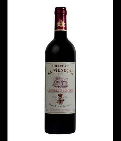 Fles Chateau La Menotte Lalande de Pomerol, wijn op voorraad bij slijterij t Bockje in Bathmen