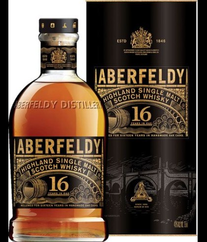 Fles Aberfeldy 16 Years, whisky, op voorraad bij slijterij t Bockje in Bathmen