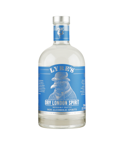 Fles Lyre's London Dry Spirit Alcoholvrij, gin, bij slijterij t Bockje in Bathmen
