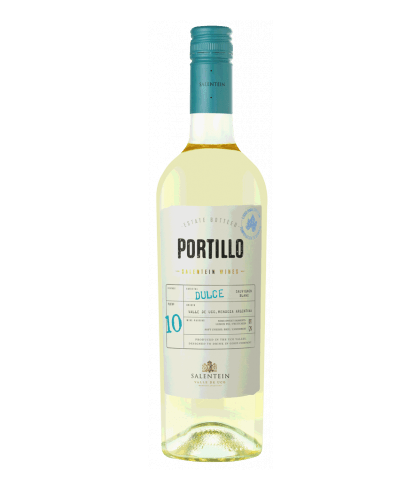 Fles Portillo Dulce Sauvignon Blanc, wijn op voorraad bij slijterij t Bockje in Bathmen