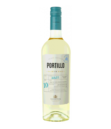 Fles Portillo Dulce Sauvignon Blanc, wijn op voorraad bij slijterij t Bockje in Bathmen