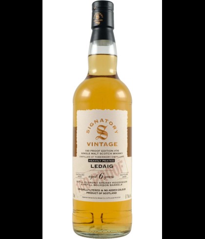 Fles geturfde single malt van het eiland Mull, op voorraad bij slijterij t Bockje in Bathmen
