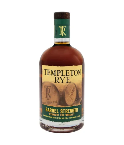 Fles Templeton Rye Barrel Strenght, whisky, bij slijterij t Bockje in Bathmen