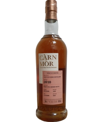 Fles Càrn Mòr Glentauchers 11 Years Old, single malt whisky, op voorraad bij slijterij t Bockje in Bathmen