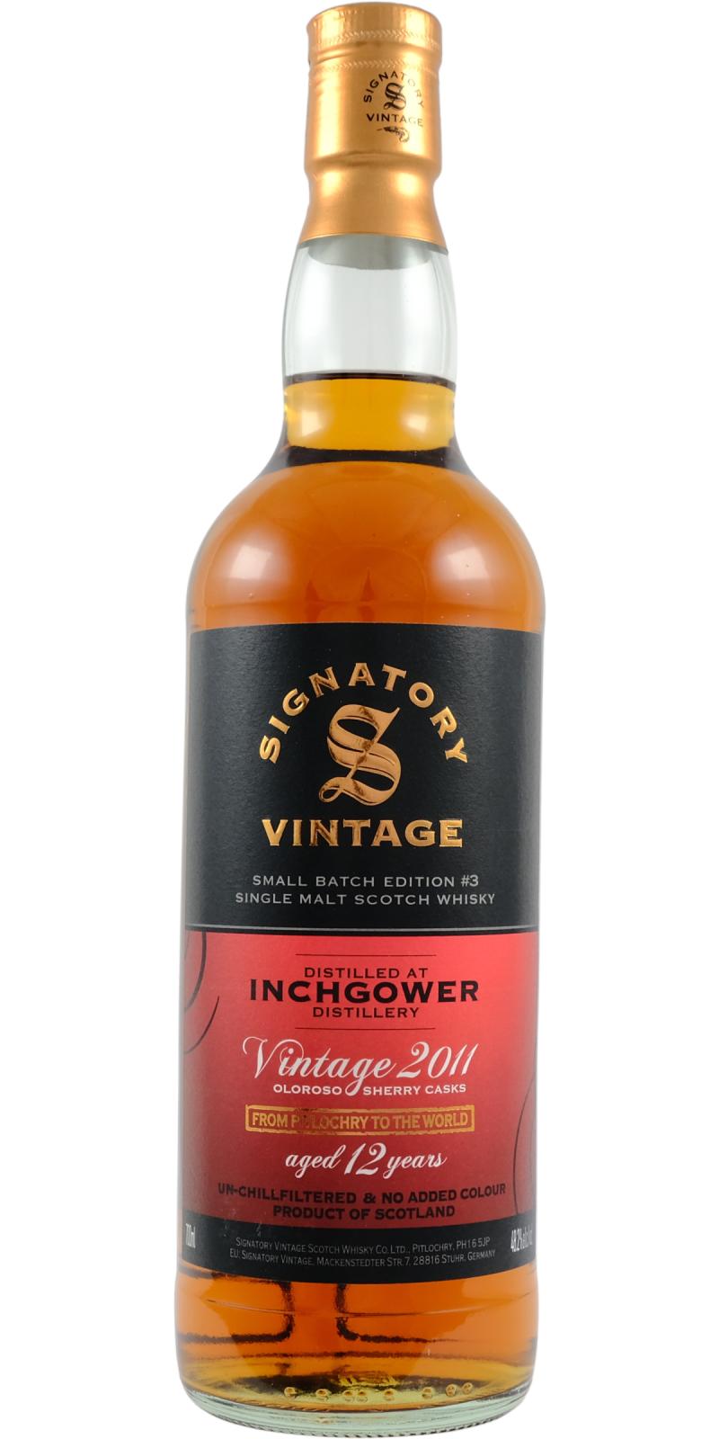 Fles Speyside single malt van Inchgower, op voorraad bij slijterij t Bockje in Bathmen