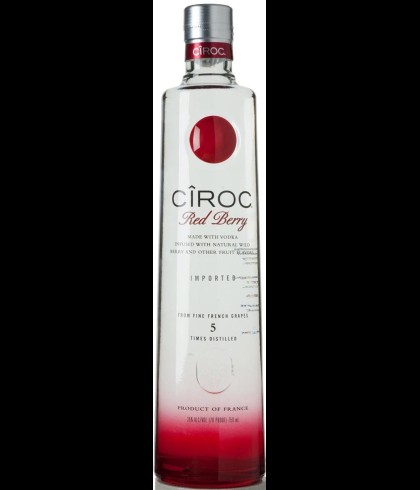 Fles Ciroc Red Berry, wodka, bij slijterij t Bockje in Bathmen