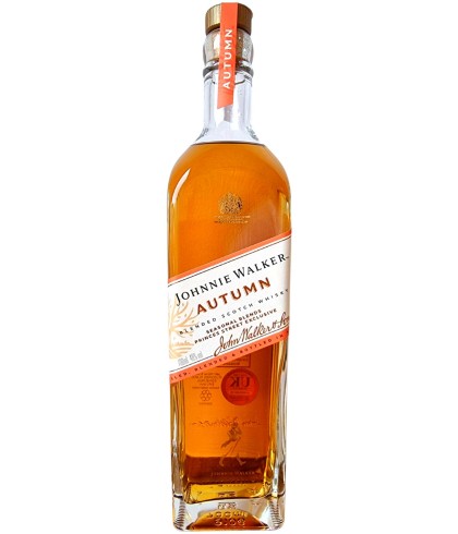 Fles blended Scotch van Johnnie Walker, op voorraad bij slijterij t Bockje in Bathmen