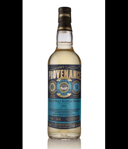 Fles Provenance Jura 12 Years Old Coastal Collection, Schots enkel vat van bottelaar Provenance, op voorraad bij slijterij t Bockje in Bathmen
