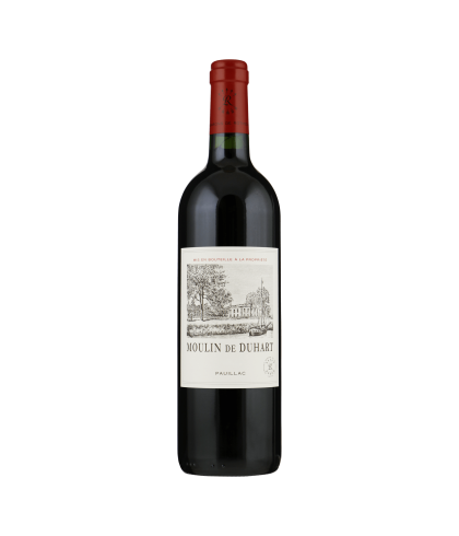 Fles Moulin de Duhart Pauillac DBR Lafite, wijn op voorraad bij slijterij t Bockje in Bathmen