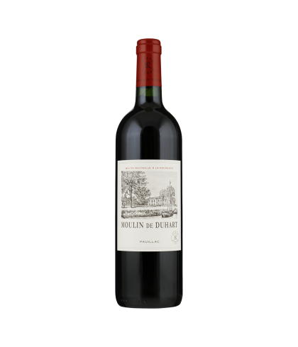 Fles Moulin de Duhart Pauillac DBR Lafite, wijn op voorraad bij slijterij t Bockje in Bathmen