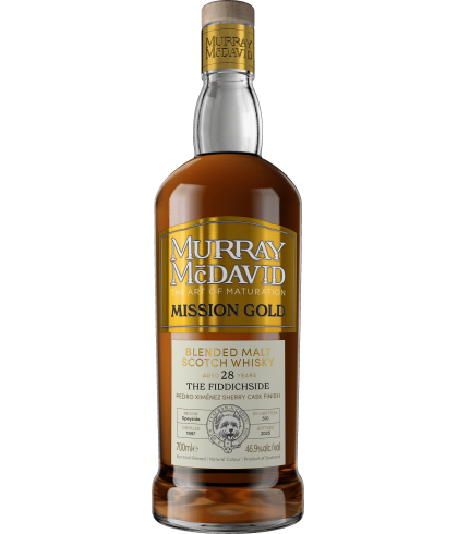 Fles Schotse whisky van bottelaar Murray McDavid, op voorraad bij slijterij t Bockje in Bathmen