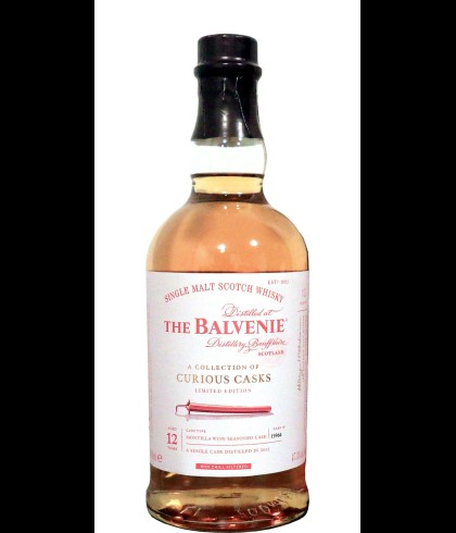 Fles The Balvenie 2012 A Collection of Curious Casks 12Y, single malt whisky, op voorraad bij slijterij t Bockje in Bathmen