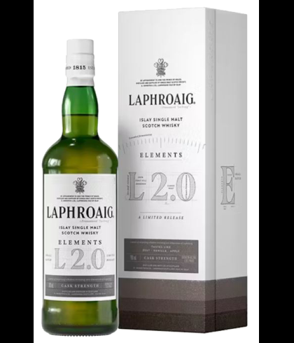 Fles Islay single malt van Laphroaig, op voorraad bij slijterij t Bockje in Bathmen