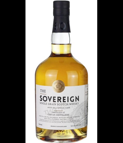 Fles The Sovereign Girvan 42 Years Old, whisky, op voorraad bij slijterij t Bockje in Bathmen