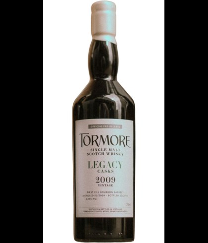 Fles Tormore Legacy Casks 2009 Vintage #44036, whisky, op voorraad bij slijterij ’t Bockje in Bathmen