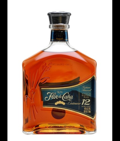 Fles Flor de Cana 12 Years Old, rum, bij slijterij t Bockje in Bathmen