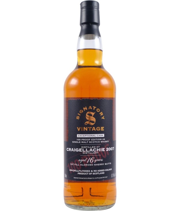 Signatory Vintage Craigellachie 2007 – 100 Proof bij t Bockje in Bathmen