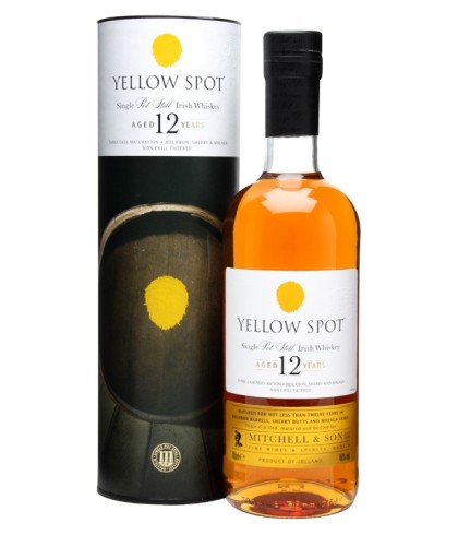 Fles Yellow Spot 12 Years Old Irish Whiskey, whisky, bij slijterij t Bockje in Bathmen