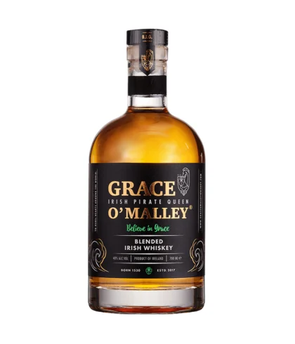 Fles Grace O’Malley Blended Irish Whiskey, single malt whisky, op voorraad bij slijterij t Bockje in Bathmen