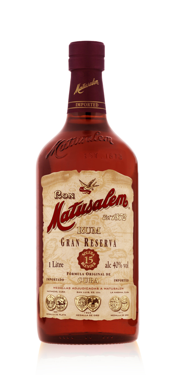 Fles Matusalem rum 15 yr Gran Reserva, rum, op voorraad bij slijterij ’t Bockje in Bathmen