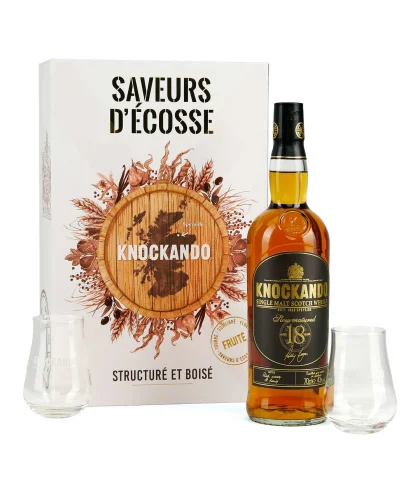 Fles Speyside single malt van Knockando, op voorraad bij slijterij t Bockje in Bathmen