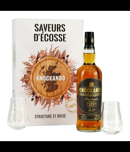 Fles Speyside single malt van Knockando, op voorraad bij slijterij t Bockje in Bathmen
