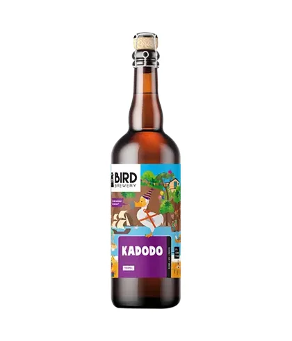 Fles Bird brewery Kadodo Tripel, bier van Bird Brewery, bij slijterij t Bockje in Bathmen