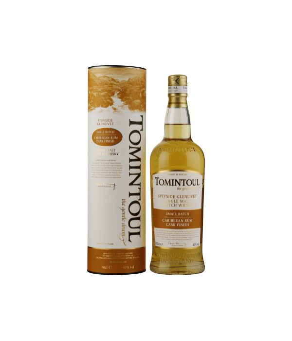Tomintoul Single Malt Scotch Whisky Caribbean Rum Cask Finish bij t Bockje in Bathmen