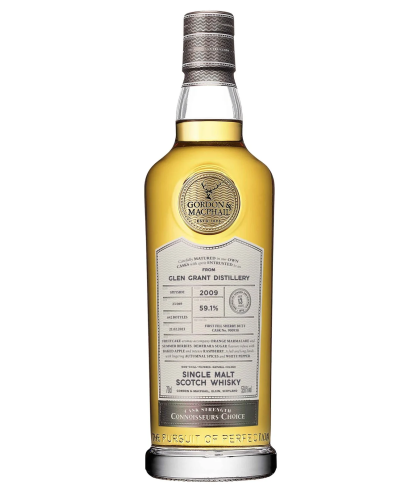 Fles Glen Grant 2009 G&M 13 Years Old, single malt whisky, op voorraad bij slijterij t Bockje in Bathmen