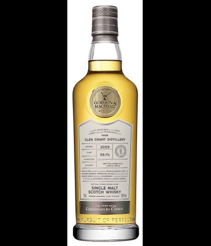 Fles Glen Grant 2009 G&M 13 Years Old, single malt whisky, op voorraad bij slijterij t Bockje in Bathmen