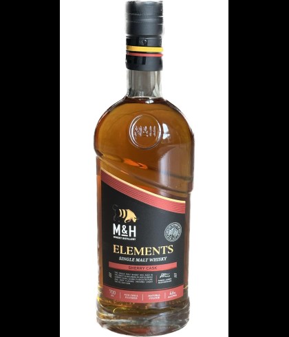Fles M&H Elements Sherry Cask, whisky, op voorraad bij slijterij ’t Bockje in Bathmen