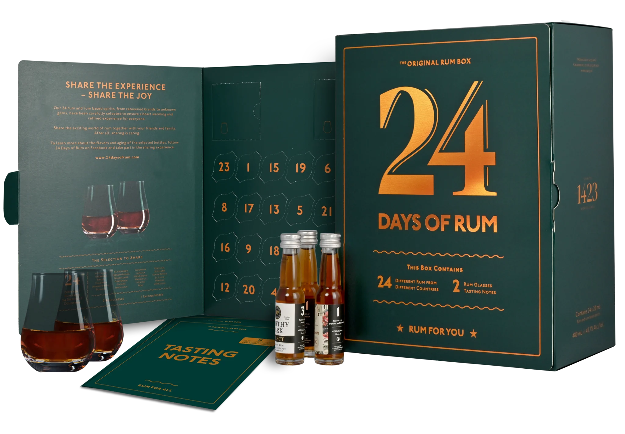 Fles 24 Days of rum Giftbox, rum, bij slijterij ’t Bockje in Bathmen