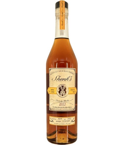 Fles Shenks Homestead Kentucky Sour Mash 2022, Amerikaanse whiskey uit Kentucky, op voorraad bij slijterij ’t Bockje in Bathmen