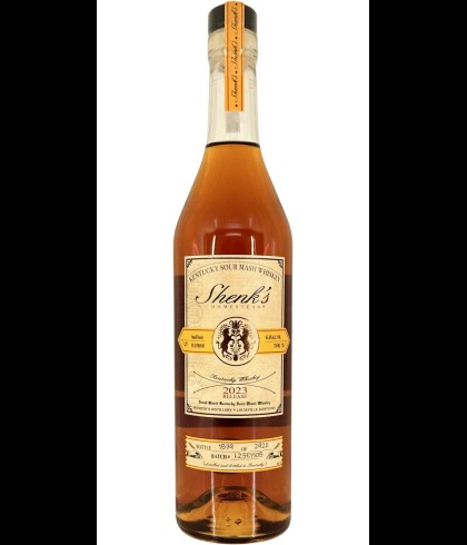 Fles Shenks Homestead Kentucky Sour Mash 2022, Amerikaanse whiskey uit Kentucky, op voorraad bij slijterij t Bockje in Bathmen