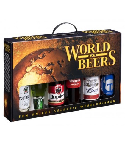 Geschenk Geschenkverpakking World of Beers 6x 0,33L, bij slijterij ’t Bockje in Bathmen