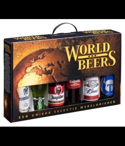 Geschenk Geschenkverpakking World of Beers 6x 0,33L, bij slijterij ’t Bockje in Bathmen