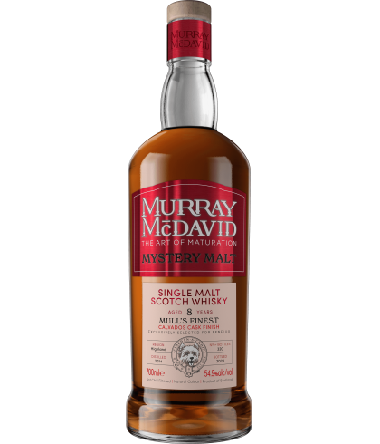 Fles Schotse whisky van bottelaar Murray McDavid, op voorraad bij slijterij t Bockje in Bathmen