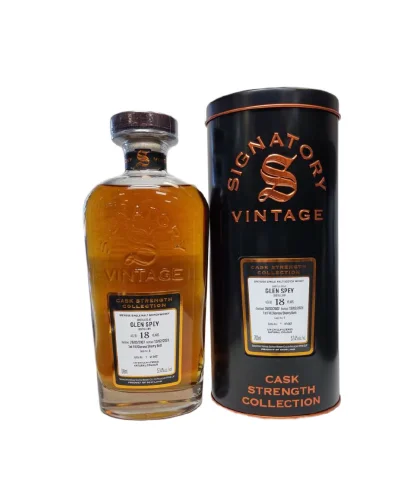 Fles Signatory Vintage Glen Spey 18 Years Old 2007 Cask Strength #4, enkel vat gebotteld door Signatory Vintage, op voorraad bij slijterij t Bockje in Bathmen