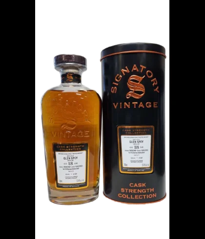 Fles Signatory Vintage Glen Spey 18 Years Old 2007 Cask Strength #4, enkel vat gebotteld door Signatory Vintage, op voorraad bij slijterij t Bockje in Bathmen