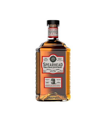 Fles Spearhead Single Grain Scotch Whisky, whisky, op voorraad bij slijterij t Bockje in Bathmen
