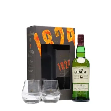 The Glenlivet 1824 12 Years Old Gift Set 70cl met 2 Glazen