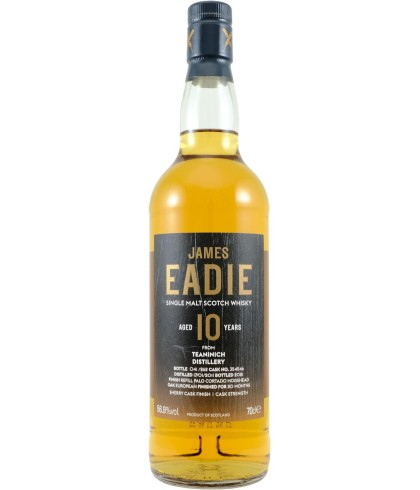 Fles James Eadie Teaninich 10 Years Old, whisky, bij slijterij t Bockje in Bathmen