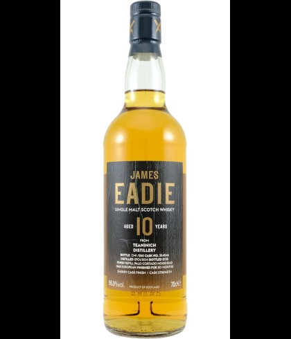 Fles James Eadie Teaninich 10 Years Old, Highland single malt whisky uit Alness, op voorraad bij slijterij t Bockje in Bathmen