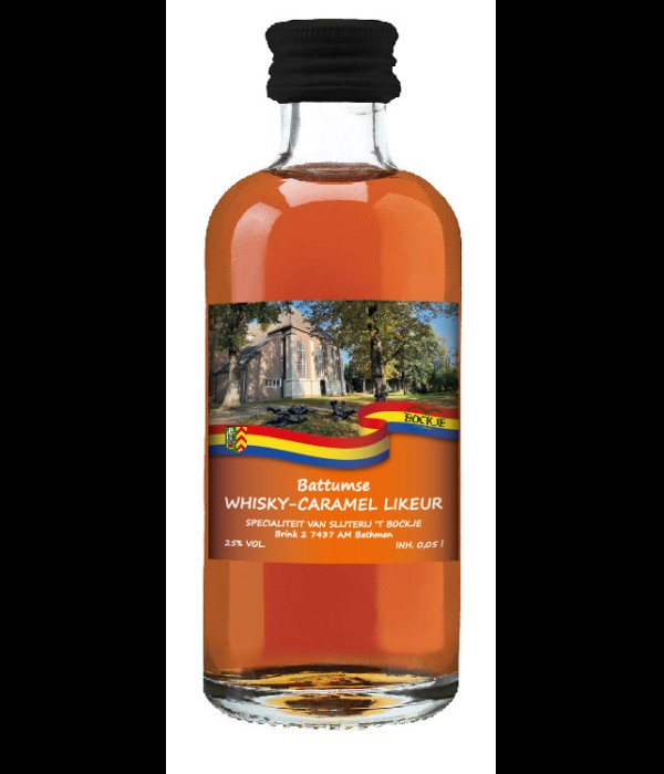 Battumse Whisky-Caramel Likeur Mini bij t Bockje in Bathmen