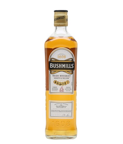 Fles Bushmills Original Irish Whiskey, whisky, op voorraad bij slijterij t Bockje in Bathmen