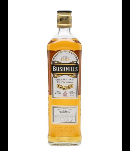 Fles Bushmills Original Irish Whiskey, whisky, op voorraad bij slijterij t Bockje in Bathmen
